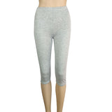 Elastic Cropped Black And White Thin