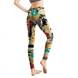Milk Silk Printed Abstract Letter Cropped
