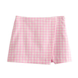 Spring Style Asymmetrical Fashion Multi-Color Skirt-Outfit