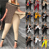 Fongt 2024 Women's Clothing Explosion Two Sets Of Irregular Fashion Trousers