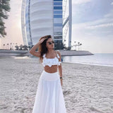 Fongt Women's Clothing INS Net Red Explosion Handmade Flower Decoration Slings Short Fashion Sexy