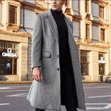 Fongt Men's Coat New English Men's Long Wind Coat Coat Man's Coat