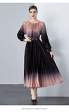 Fongt New Women's Dress Dress Oversized Dress Print 100 Folds T-Shirt With T-Shirt Holiday Casual Dress