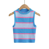 Fongt Summer New Top Sleeveless Short Knitted Vest Female C83614