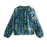 Spring Printed Shirt 2459806 Wire Printed Skirt 2457 806Suit-Outfit