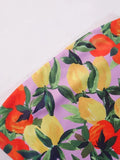 Hawaiian Printed Bandeau Top-Outfit