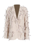 Fongt Spring New Fashion Personality V Collar Long Sleeve Three-Dimensional Bow Splicing Design Sense Small Suit Jacket Female-Outfit