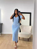 Fongt Summer Women's New Short-Sleeved V-Neck Dress