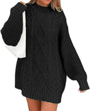 Fongt Hot Style Women's Knit Sweater Autumn And Winter Twisted Flower Long Sleeve Loose