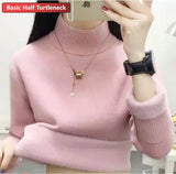 Winter Sweater Women Elegant Thicken Velvet Lined Warm Sueter Knitted Pullover Slim Tops Jersey Knitwear Jumper