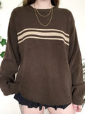 vintage oversized sweater with three