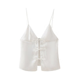 Spring Bowknot Silk Satin Blouse 2170331-Outfit
