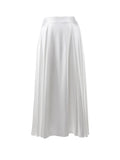 Skirt Female 2024 Summer New Temperament Elegant High Waist Satin Complexion Ding Long Skirt-Outfit