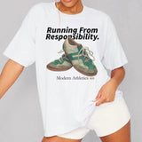 Running From Responsibility Graphic T-Shirt-Outfit