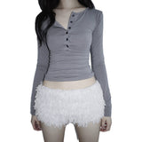 Fongt Autumn And Winter Snow White Plush Warm Low-Rise Leisure Home Pants Christmas Age Reduction Personality Tight Shorts