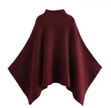 Fongt Women's Explosive Fashion Casual Asymmetric Knitted Cloak Coat