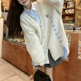 New Milk Fufu Soft Waxy Gentle Atmosphere Feeling Lazy Wind Butterfly Knit Sweater Cardigan Women's Coat Jacket-Outfit