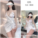 Green Jade Sexy Pajamas Deep V Tie Folds Slings Ajas Pure Hot Ass Home