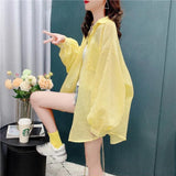 Fongt UV Protection Sun Protection Women Summer New Loose Beach Long Sleeves Open Shirt Breathable Shirt