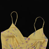 Yellow Printed Cami Maxi Dress-Outfit