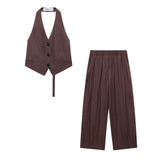 Summer Blended Bare-Back Vest 2922043 Trousers 2922042-Outfit