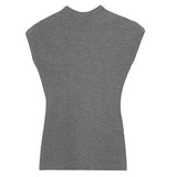 Style Round-Neck Knitted Short-Sleeved T-Shirt Women's Summer New Tight And Thin
