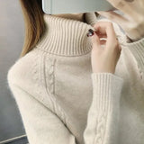 Sweater For Women Fall Winter Casual Knitted Tops Candy Colors Korean Long Sleeve Bottomed Pullover New Sueter