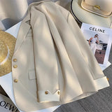 Fongt Spring Dress New Advanced Design Sense Blue Suit Jacket Female Korean Foreign Style Korean Version Casual Small Suit Female-Outfit