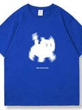 Aesthetic Black Cat Print Oversized T-shirt-Outfit