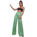 High Waist Fashion Casual Sequins Loose-fitting