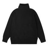 Waxy Milk Department Turtleneck Sweater Autumn Winter Loose Head Lazy Wind Loose Knit Bottom Shirt Jacket Tide-Outfit