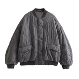 Fongt New Cotton Suit Loose Quilting Bomber Jacket Jacket 4088246