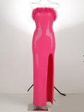 Fashion High-End Women's Sexy Out-To-Shoulder Tective Dress Dress Dress Dress Dress Dress