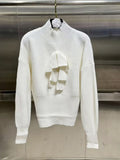 Fongt Wind Sweater Women 2025 Spring New Fashion Round Three-Dimensional Butterfly High-End Long-Sleeved Top