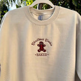 Christmas Cookie Embroidered Sweatshirt-Outfit
