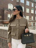 Fongt And Winter New Women's Small Fragrant Fashion Button Dress Short Suit Jacket B88646