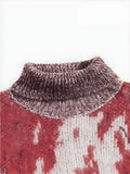 Dye Turtle Neck Knitted