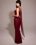 Corset And Bodycon Maxi Skirt With Neckerchief Set-Outfit