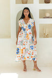Fongt 24 Spring / Summer Flower Print Single Breasted Dress 88157-Outfit