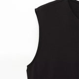 Fongt Elegant Sleeveless Round Collar Buckle Dress Dress Stylish Dress