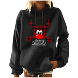 Elk Christmas Plus Size Pullover Women