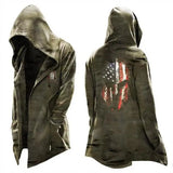 Men's New Cloak Fashion Vantage Plus Size Simple Casual Gothic Hooded Drawstring Men's Punk Oversize Sweatshirt M-4XL