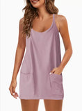 Fongt Summer Explosion Lady Slings Joint Shorts Dressing Dress Casual Set