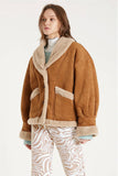 Vintage Lamb Fleece Jacket-Outfit