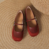 Fongt Ballet Shoes French Mary Jane Shoes Summer With Skirt Flat Single Shoes Driving