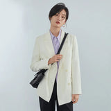 Office Ladies Casual White Blazer Women Spring Black Oversized Blazer Jacket Female Elegant Business Short Green