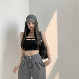 Fongt New Two-Piece Set Of Women's V-Neck Short Coat Thin Sunscreen Cardigan Breasts And Bottom Vest