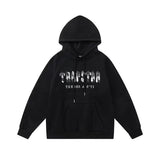 Rainbow Gradient Letter Tiger Head Printing Ins Trendy Sweater Trousers Jogging Suit-Outfit