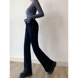 Washed High Waist Slim Flare Jeans-Outfit