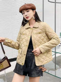 Autumn Ultra Light Warm Casual Coat Parka Female Puffer Jacket Women Vintage Small Fragrance Parka Warm Short Coat